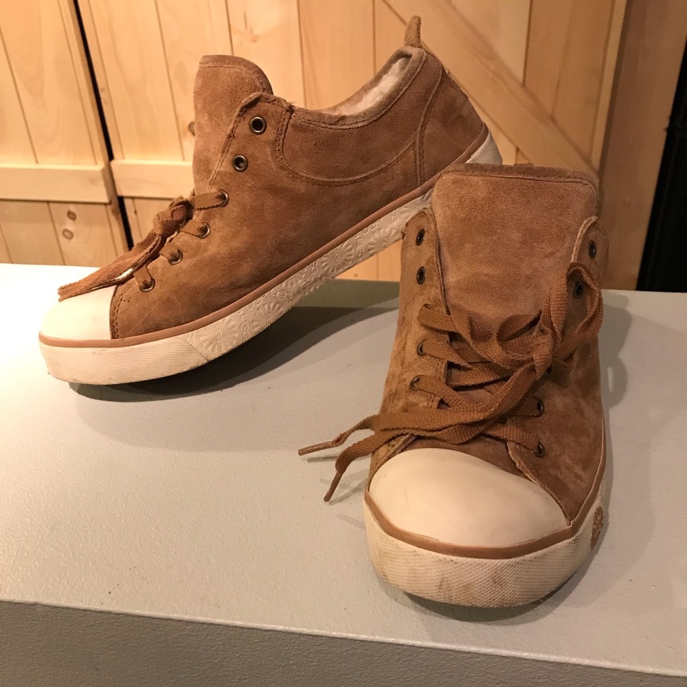 Ugg Suede and Shearling Sneaker